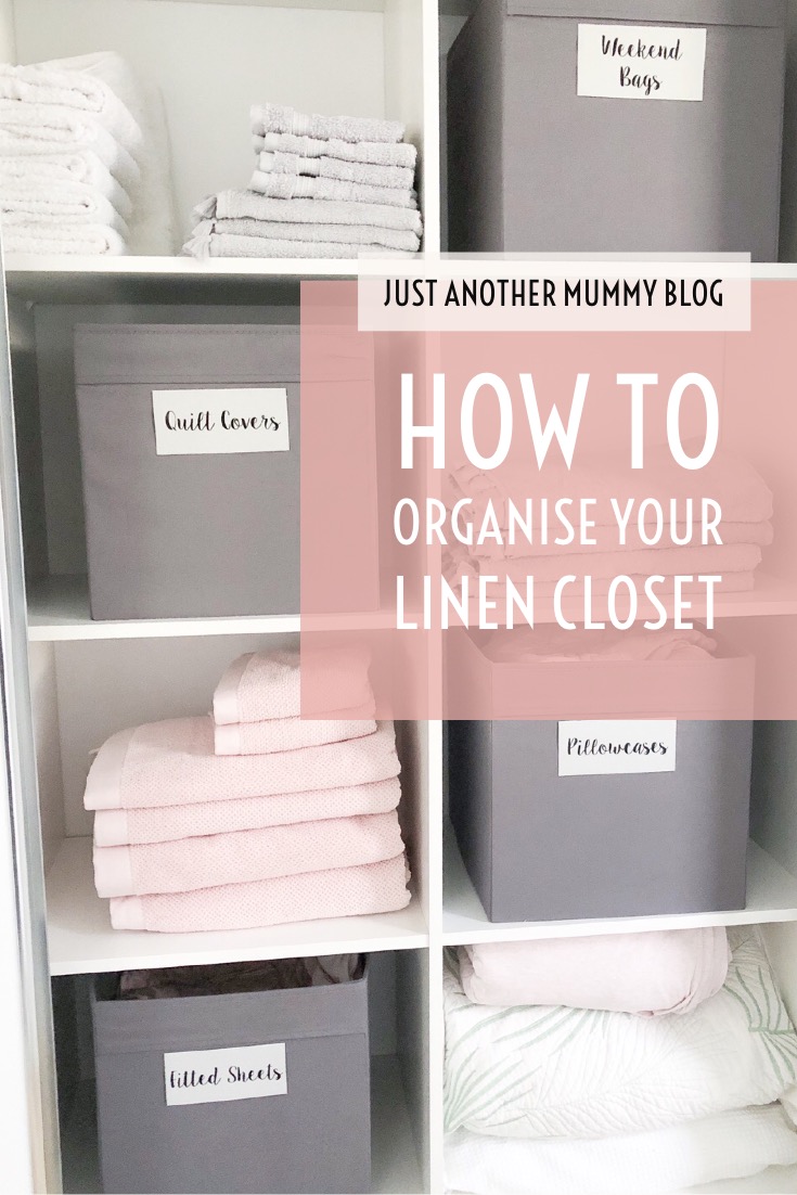 linen closet organisation